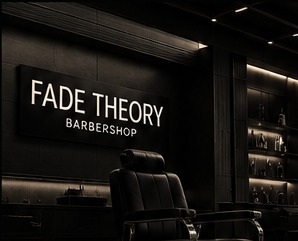Fade Theory Barbershop brand concept